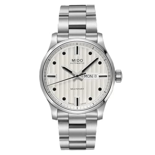 MIDO Multifort Gent Swiss Automatic Mens Watch - Silver Dial - 42mm Stainless Steel thumbnail 1
