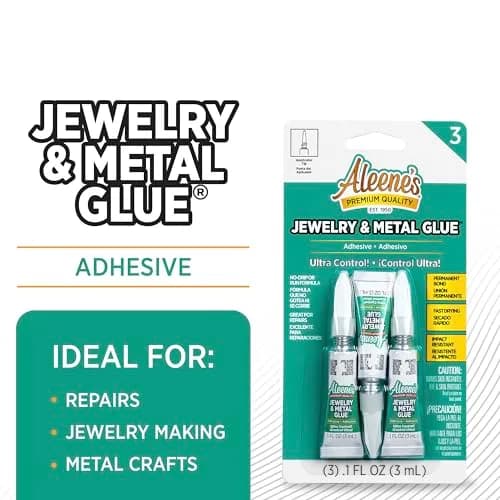 Aleene's Jewelry & Metal Glue 0.1oz | Strong Waterproof Bond for Jewelry & Crafts thumbnail 2