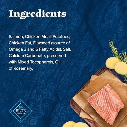 Blue Buffalo Wilderness Salmon Crunchy Dog Biscuits, Grain-Free, 283g (10 oz) | High Protein Nutrition for All Breeds thumbnail 5