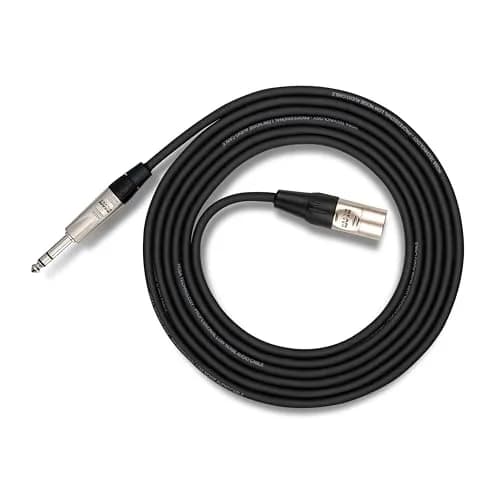 Hosa HSX-005 Pro Balanced Interconnect, REAN 1/4 Inch TRS to XLR3, 5 Feet | Studio-Grade Audio Cable for Live & Recording thumbnail 1