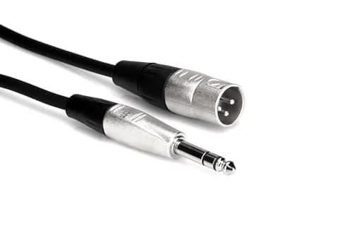 Hosa HSX-005 Pro Balanced Interconnect, REAN 1/4 Inch TRS to XLR3, 5 Feet | Studio-Grade Audio Cable for Live & Recording thumbnail 2
