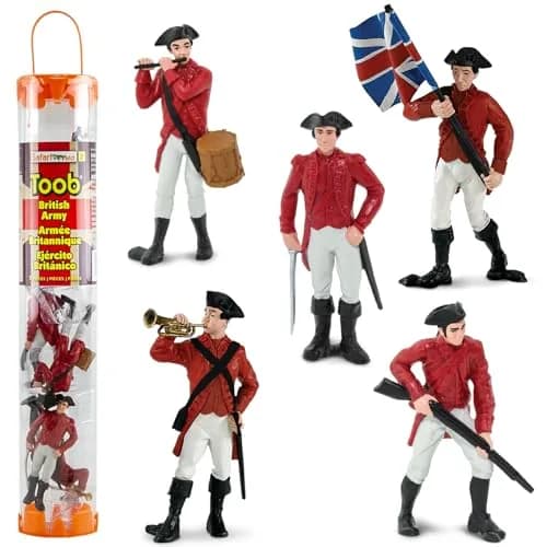 Safari Ltd. Revolutionary War British Army Designer TOOB 26.7cm (10.5in) | Educational Toy Figures for Kids Ages 3+ thumbnail 1