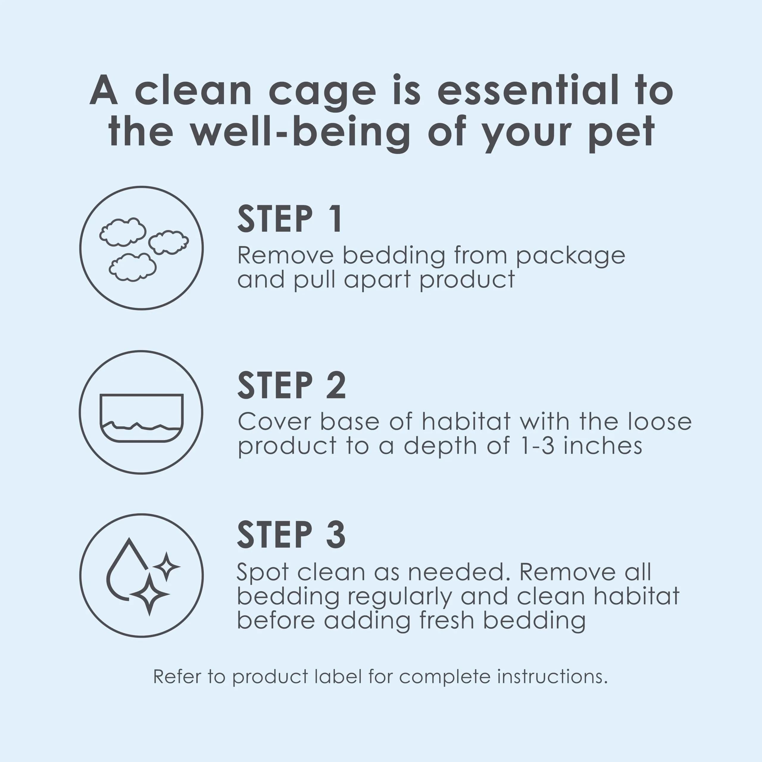 Kaytee Clean & Cozy Paper Bedding White 24.6L (831.8oz) | Odor Control & Absorbent for Small Animals - view 6