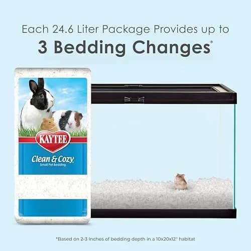 Kaytee Clean & Cozy Paper Bedding White 24.6L (831.8oz) | Odor Control & Absorbent for Small Animals thumbnail 2