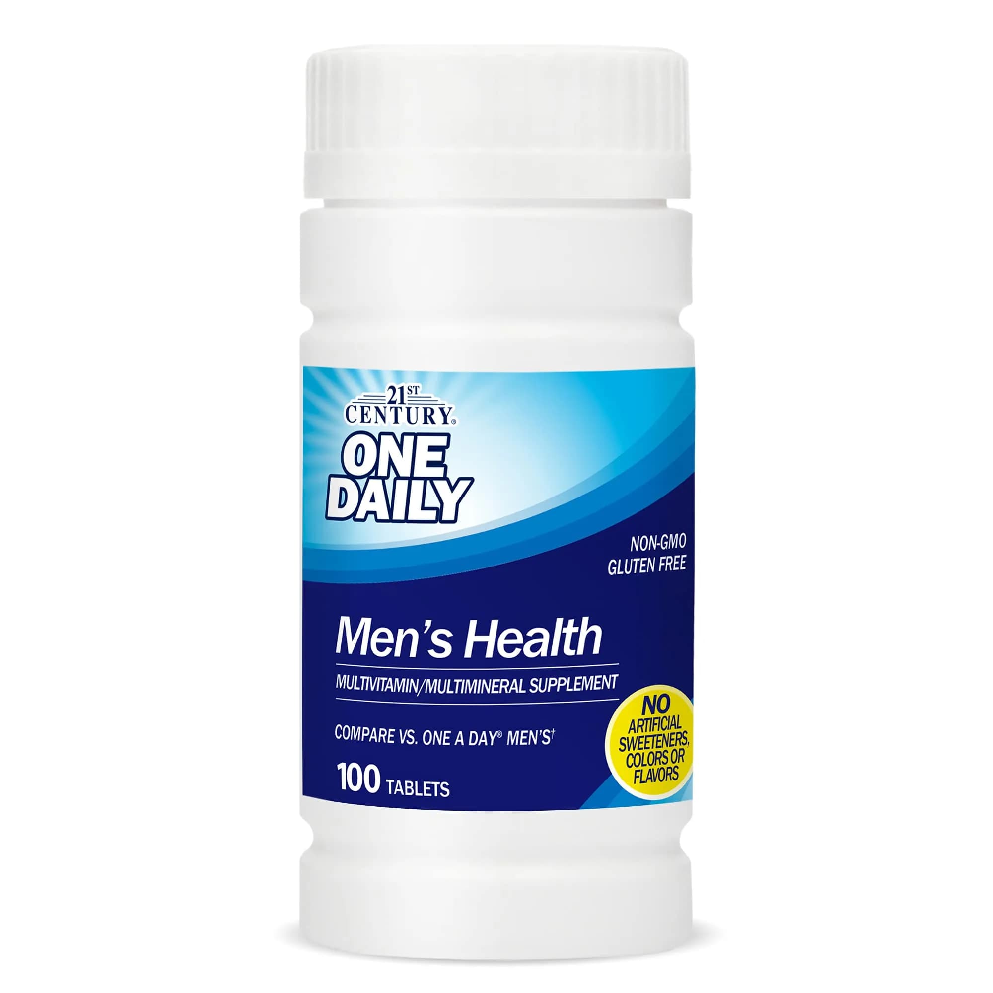 21st Century One Daily Men's Health Multivitamin Tablets, 100 Count | Complete Vitamin & Mineral Support for Men