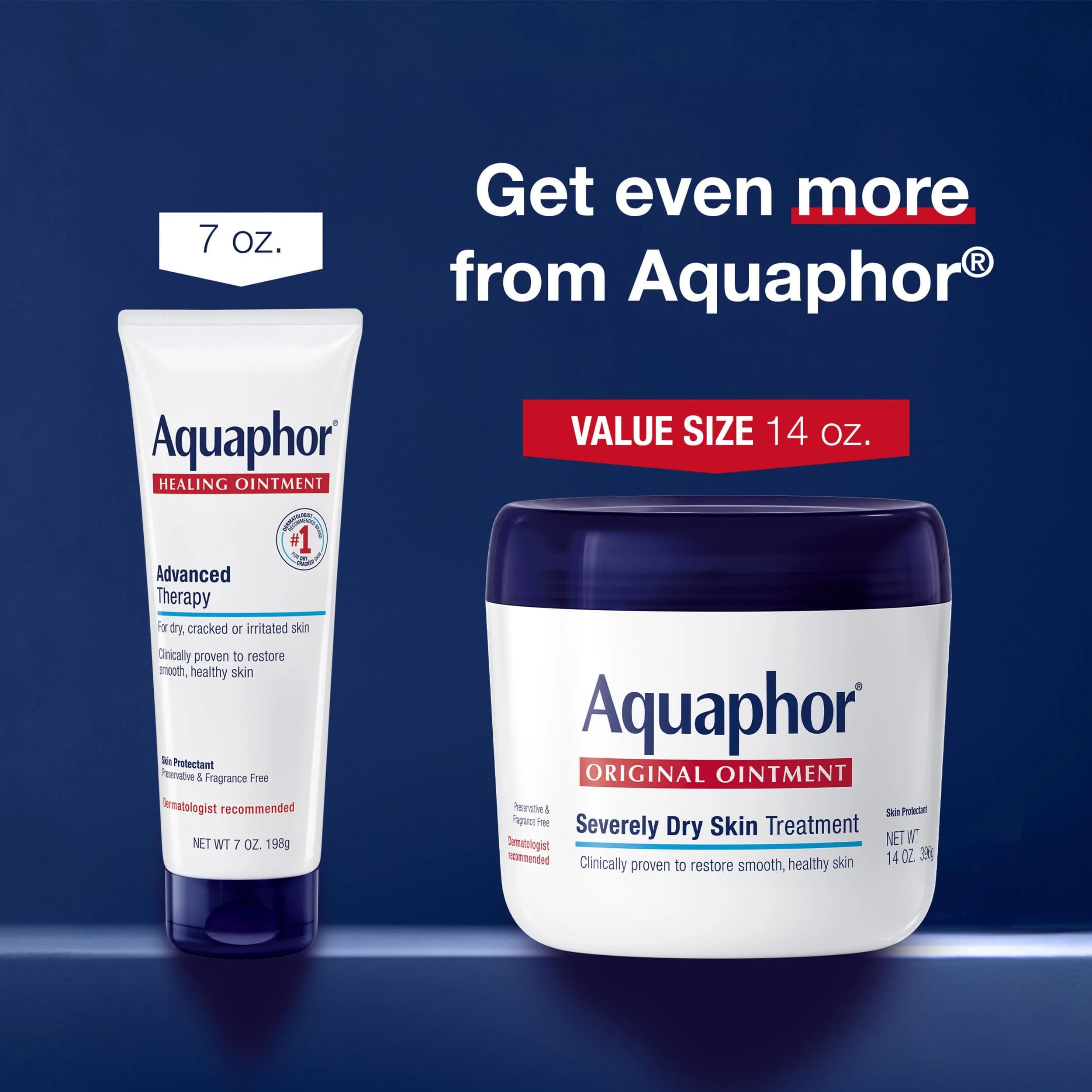 Aquaphor Advanced Therapy Healing Ointment Skin Protectant 400g (14 OZ) | Clinically Proven for Dry, Cracked Skin Relief - view 6
