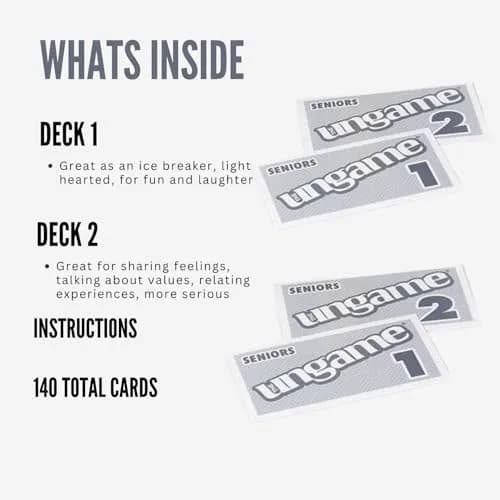 TaliCor Seniors Edition UNGAME - 140 Cards | Non-Competitive Card Game for Ages 55+ thumbnail 5