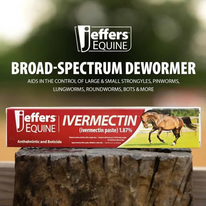 Jeffers Ivermectin Gel Dewormer for Horses 1.87% | Apple Flavored | 1 Pack thumbnail 8