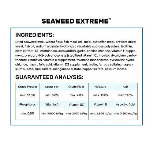 Hikari Seaweed Extreme Fish Food Pellets 100g (3.52 oz) | High Seaweed Content for Herbivorous & Omnivorous Aquarium Fish thumbnail 3