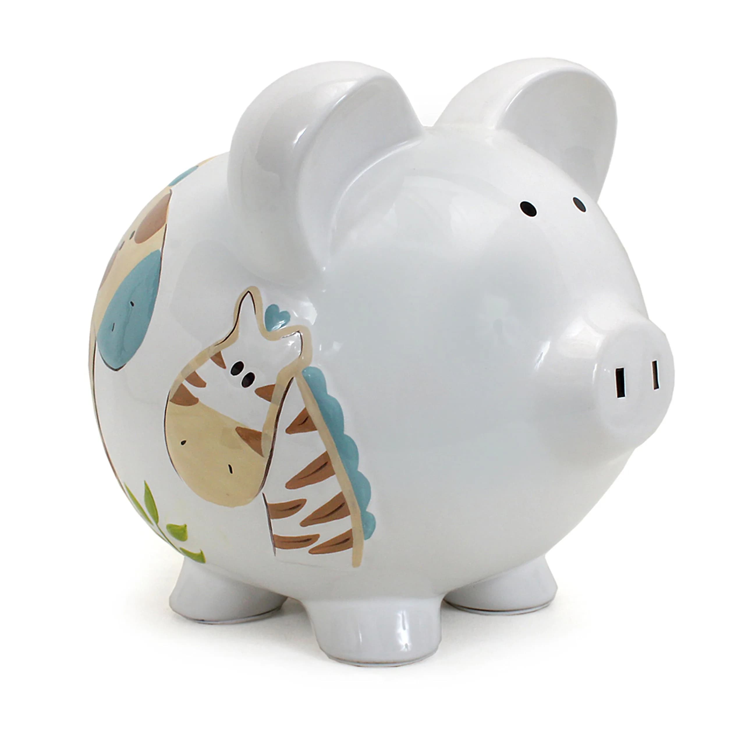 Child to Cherish Ceramic Piggy Bank for Boys (Jungle Jack) | Durable Ceramic Money Bank for Kids — Jungle Jack