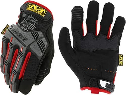 Mechanix Wear M-Pact Impact Resistant Work Gloves - Small - Red/Black | Impact & Vibration Damping thumbnail 1