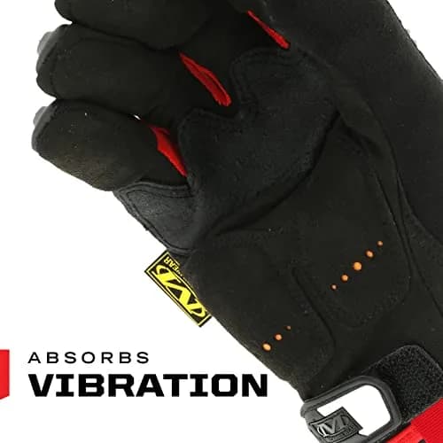 Mechanix Wear M-Pact Impact Resistant Work Gloves - Small - Red/Black | Impact & Vibration Damping thumbnail 4