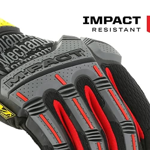 Mechanix Wear M-Pact Impact Resistant Work Gloves - Small - Red/Black | Impact & Vibration Damping thumbnail 3