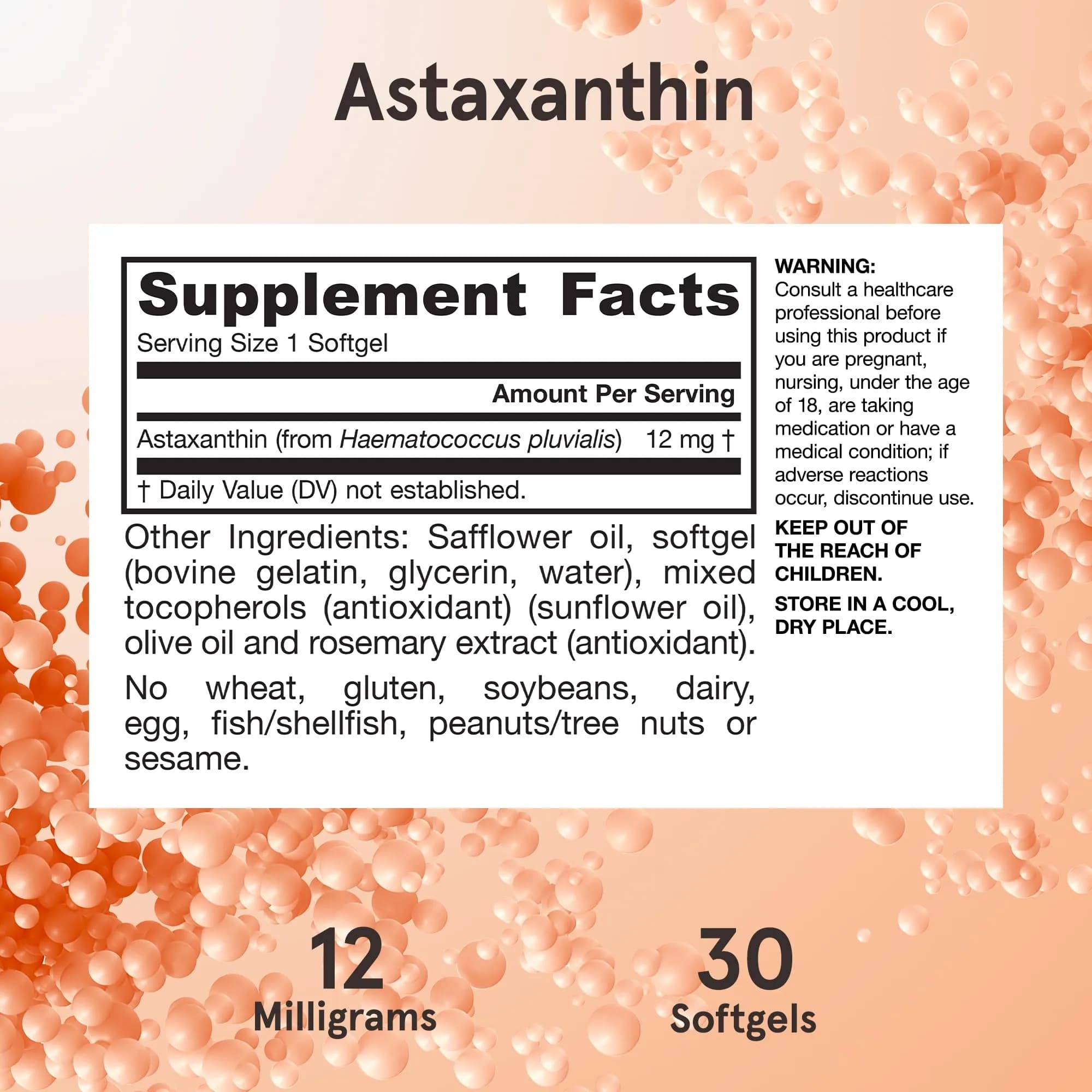 Jarrow Formulas Astaxanthin 12 mg Softgels (30 Count) | Antioxidant Support for Immune and Eye Health - view 6