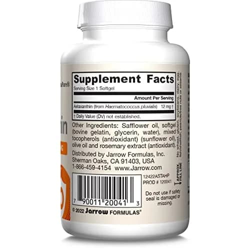 Jarrow Formulas Astaxanthin 12 mg Softgels (30 Count) | Antioxidant Support for Immune and Eye Health thumbnail 9