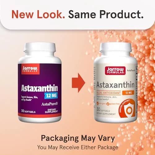 Jarrow Formulas Astaxanthin 12 mg Softgels (30 Count) | Antioxidant Support for Immune and Eye Health thumbnail 2