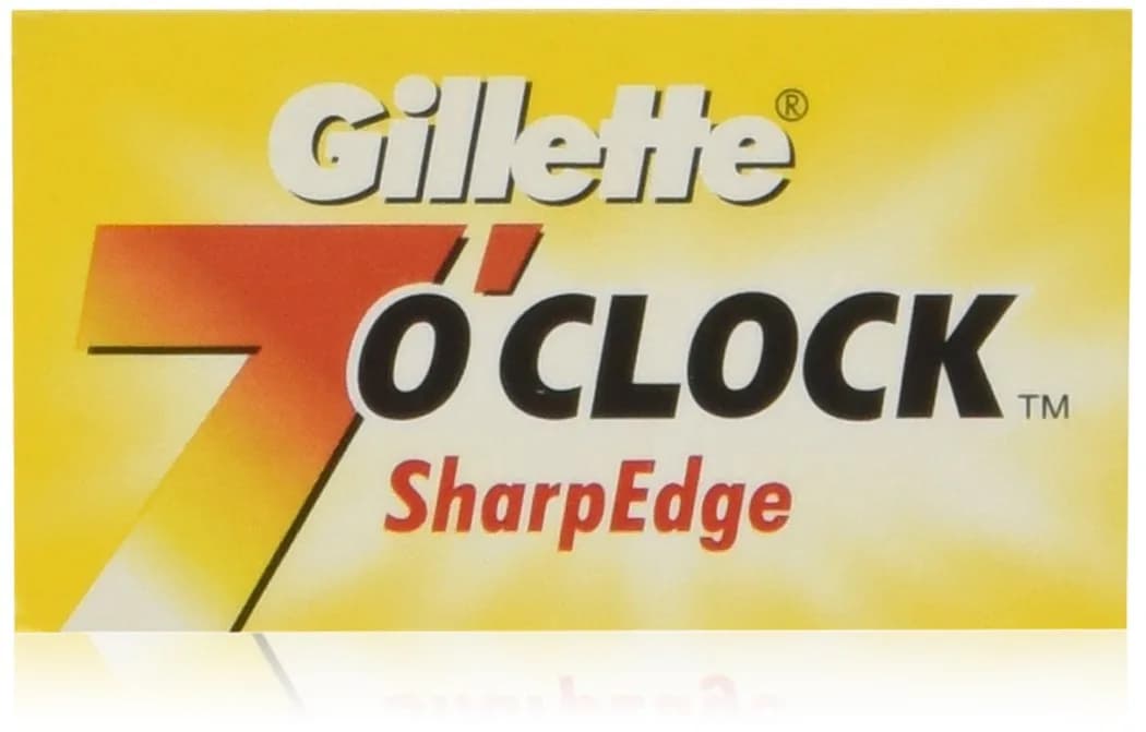 7 O'clock SharpEdge Double Edge Safety Razor Blades 100 Blades (5 Blades per Tuck) | Made in Russia