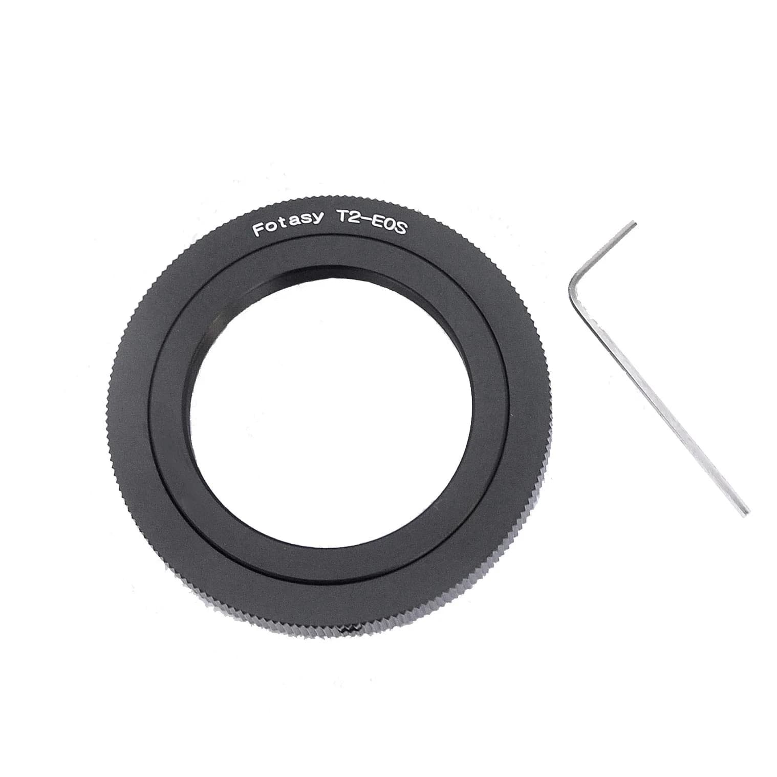 Fotasy FD Lens to Canon EF/EF-S Mount Adapter with Glass Element | Manual Focus Infinity Focus — T2 Lens