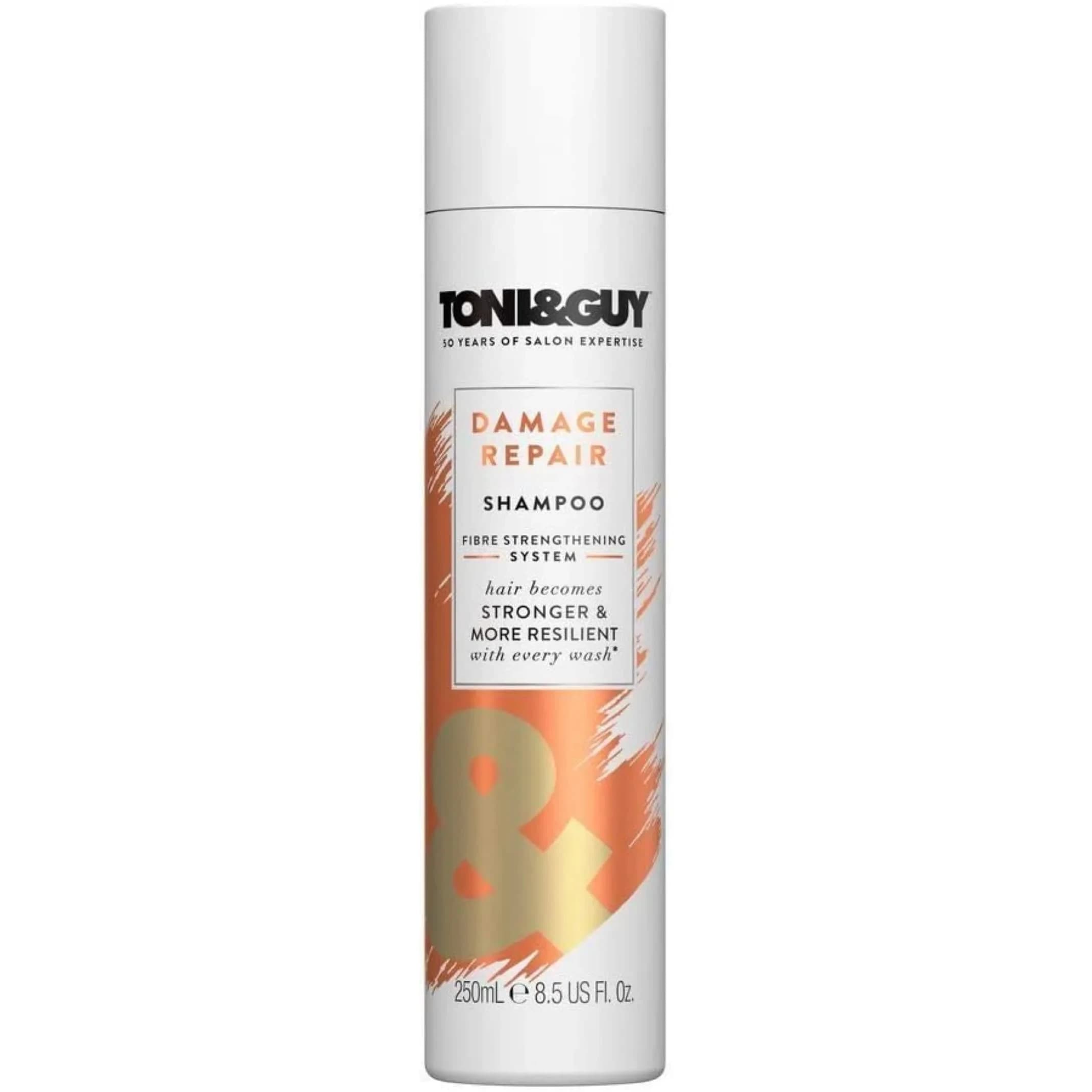 TONI&GUY Cleanse Shampoo for Damaged Hair 250ml (8.5 Fl Oz) | Strengthens Hair Fiber