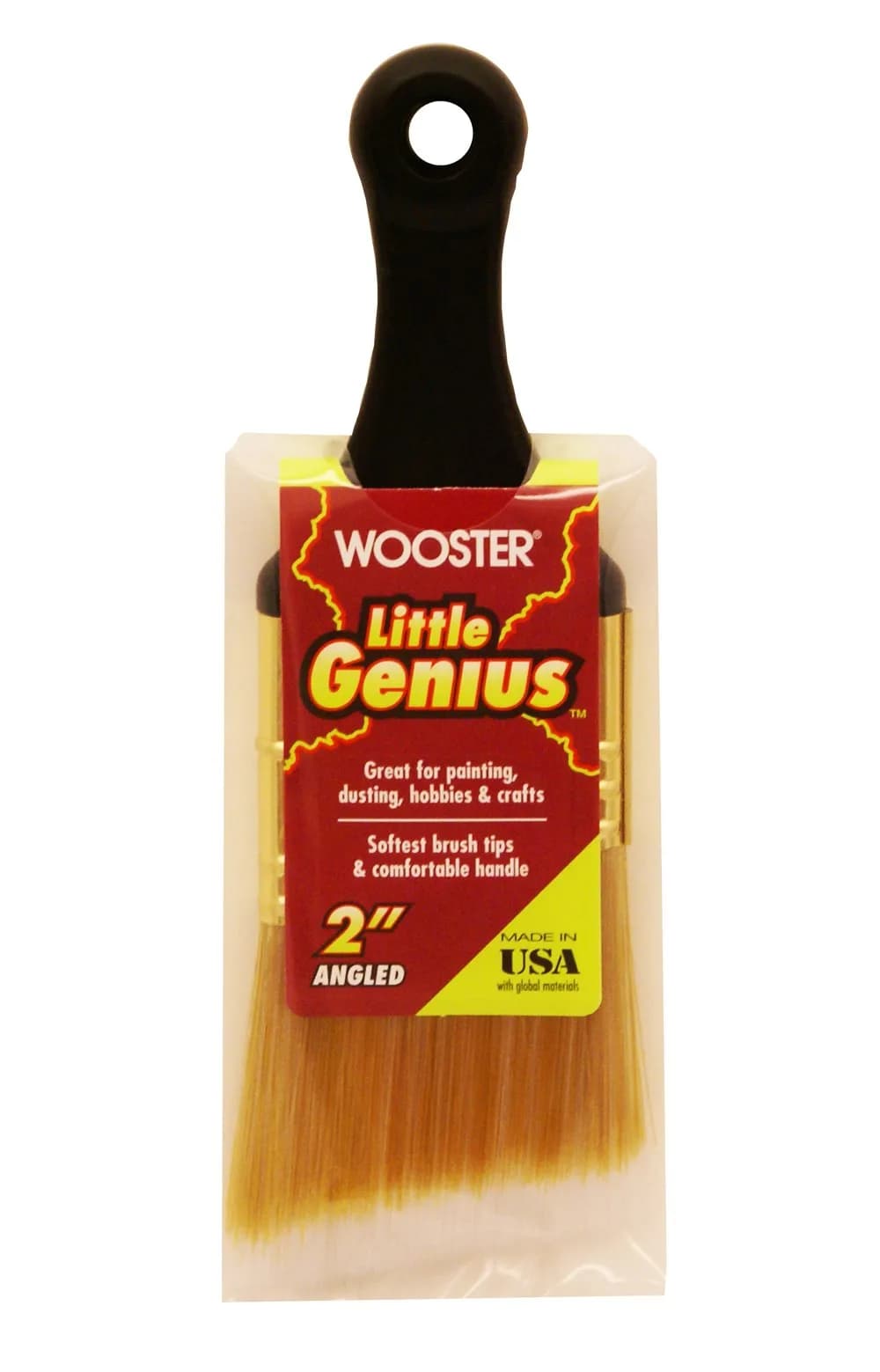 Wooster Little Dipper Paintbrush 2 Inch (5.08 cm) | Precision Angled Strokes for Tight Spaces — 2-Inch