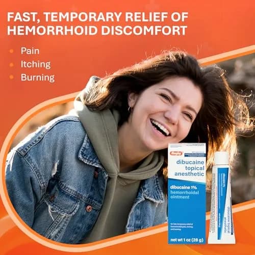 RUGBY LABORATORIES Dibucaine Hemorrhoid Ointment 1% | Fast-Acting Relief for Pain & Itching (70-120 chars) thumbnail 3