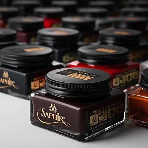 SAPHIR Pommadier Cream 75ml | Natural Leather Shoe Polish & Conditioner for Boots, Handbags - Cognac thumbnail 7