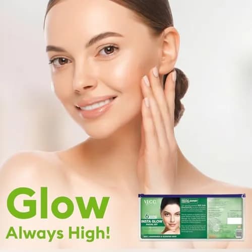 VLCC Salon Series Instaglow Facial Kit 240gm (6 Facials) | Instant Radiance for Special Occasions thumbnail 6