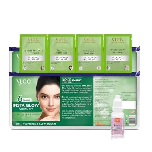 VLCC Salon Series Instaglow Facial Kit 240gm (6 Facials) | Instant Radiance for Special Occasions thumbnail 3