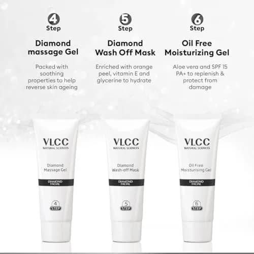 VLCC Diamond Polishing Facial Kit 180g (6.35 oz) | Professional Saloon Series thumbnail 6