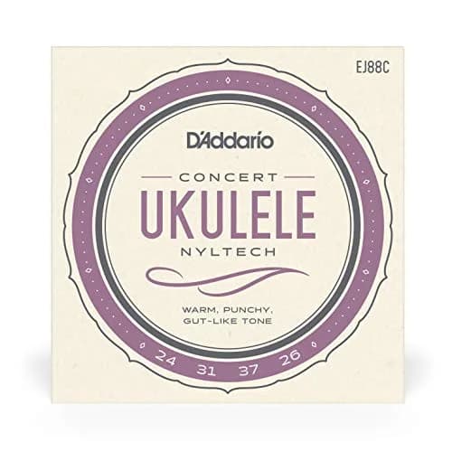 D'Addario Nyltech Concert Ukulele Strings EJ88C (4-String Set) | Bright Tone, Warm Playability, Tuning Stability thumbnail 2