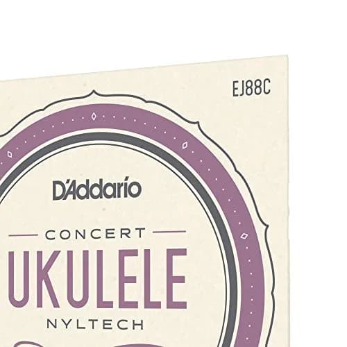D'Addario Nyltech Concert Ukulele Strings EJ88C (4-String Set) | Bright Tone, Warm Playability, Tuning Stability thumbnail 4