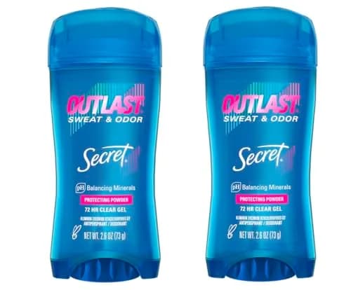 Secret Outlast Xtend Clear Gel Antiperspirant Deodorant 70ml (2.6 oz Pack of 2) | 48-Hour Odor Protection thumbnail 1