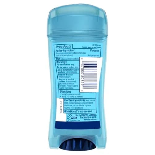 Secret Outlast Xtend Clear Gel Antiperspirant Deodorant 70ml (2.6 oz Pack of 2) | 48-Hour Odor Protection thumbnail 2