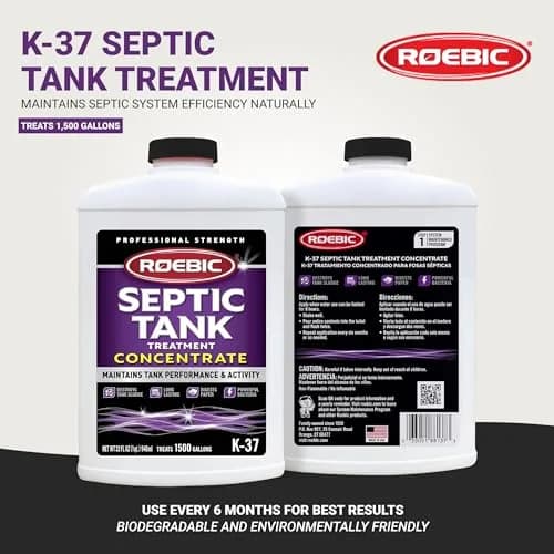 Roebic K-37-Q-C1500-4 Septic Tank Treatment 946ml (32 Fl Oz) | Prevents Clogs & Odors thumbnail 2
