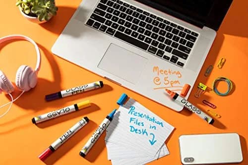 Rainbow Chalk Markers Limited Glass Pen Window Marker Red Fine Tip 5mm (0.2 in) | Non-Toxic Water-Based Ink thumbnail 5