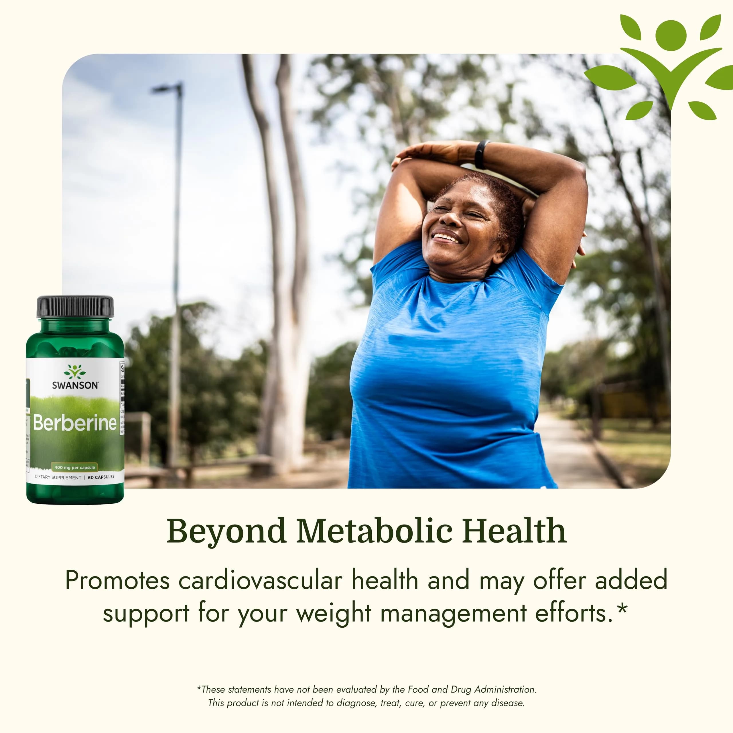 Swanson Berberine HCl Metabolic Health 400 mg 60 Vegan Capsules | Supports Cardiovascular & Metabolic Health - view 5