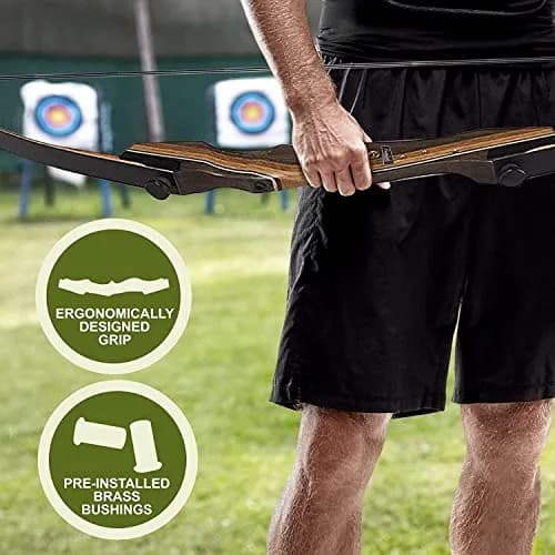 Samick Sage Archery Takedown Recurve Bow 62 inch | 45LB Draw Weight for Beginners & Adults thumbnail 4
