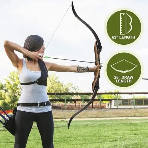 Samick Sage Archery Takedown Recurve Bow 62 inch | 45LB Draw Weight for Beginners & Adults thumbnail 2