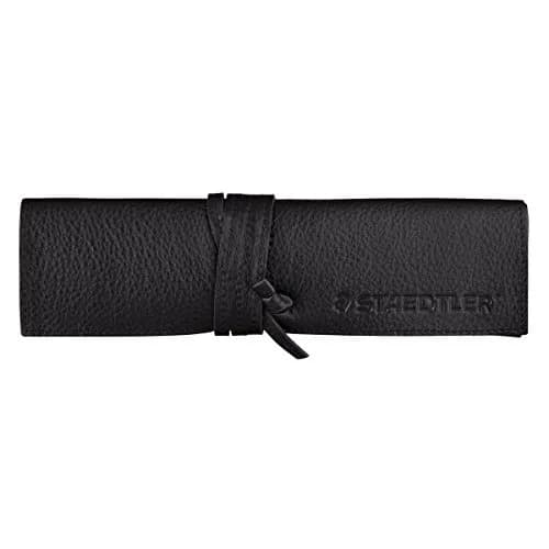 STAEDTLER Leather Pencil Case Black 900 LC-BK | Luxurious Cowhide, 4 Compartments, Unisex thumbnail 1