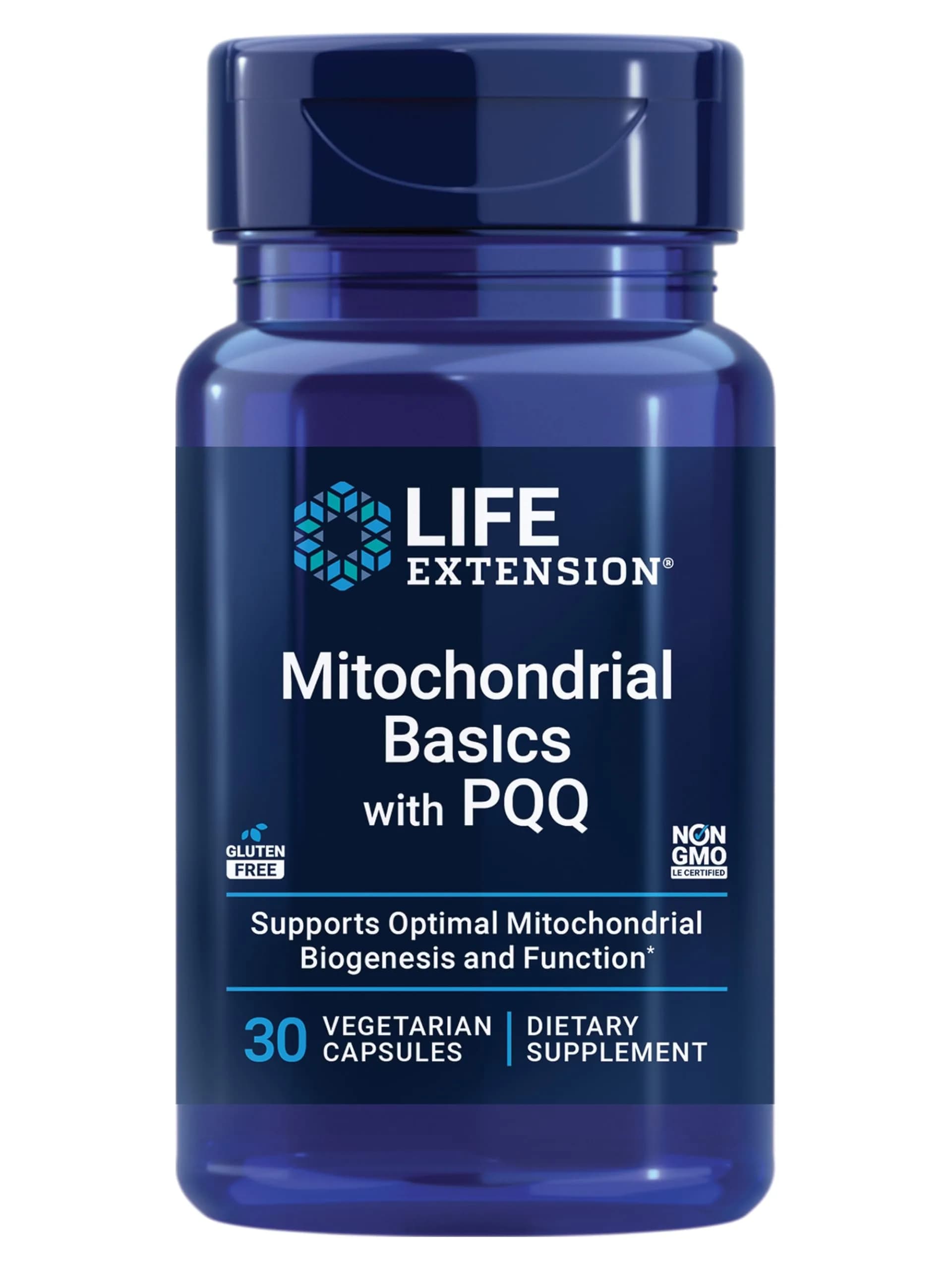 Life Extension Mitochondrial Basics with PQQ, L-Taurine, R-lipoic Acid 30 Capsules | Foundational Supplement for Cellular Energy Production, Brain and Heart Health - main product image