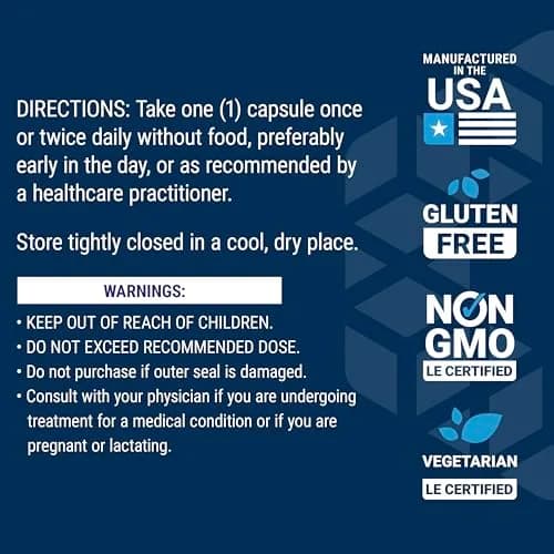 Life Extension Mitochondrial Basics with PQQ, L-Taurine, R-lipoic Acid 30 Capsules | Foundational Supplement for Cellular Energy Production, Brain and Heart Health thumbnail 7