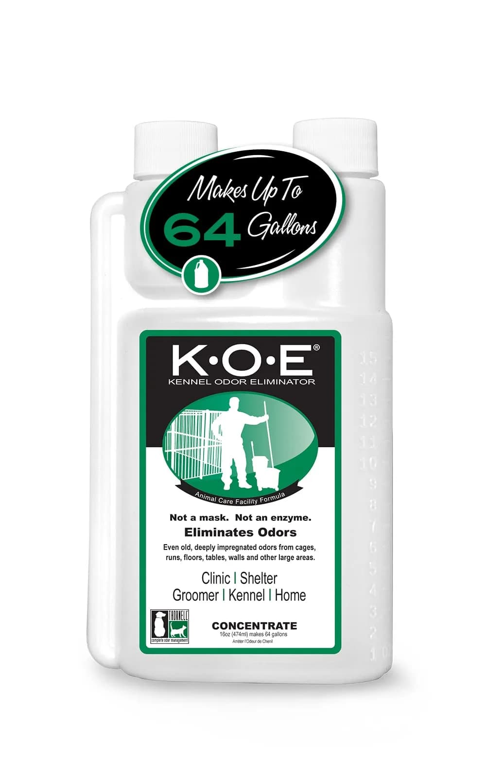 Odorcide KOE Kennel Odor Eliminator Concentrate 480ml (16 Fl Oz) | Veterinary Strength Odor Eliminator - main product image