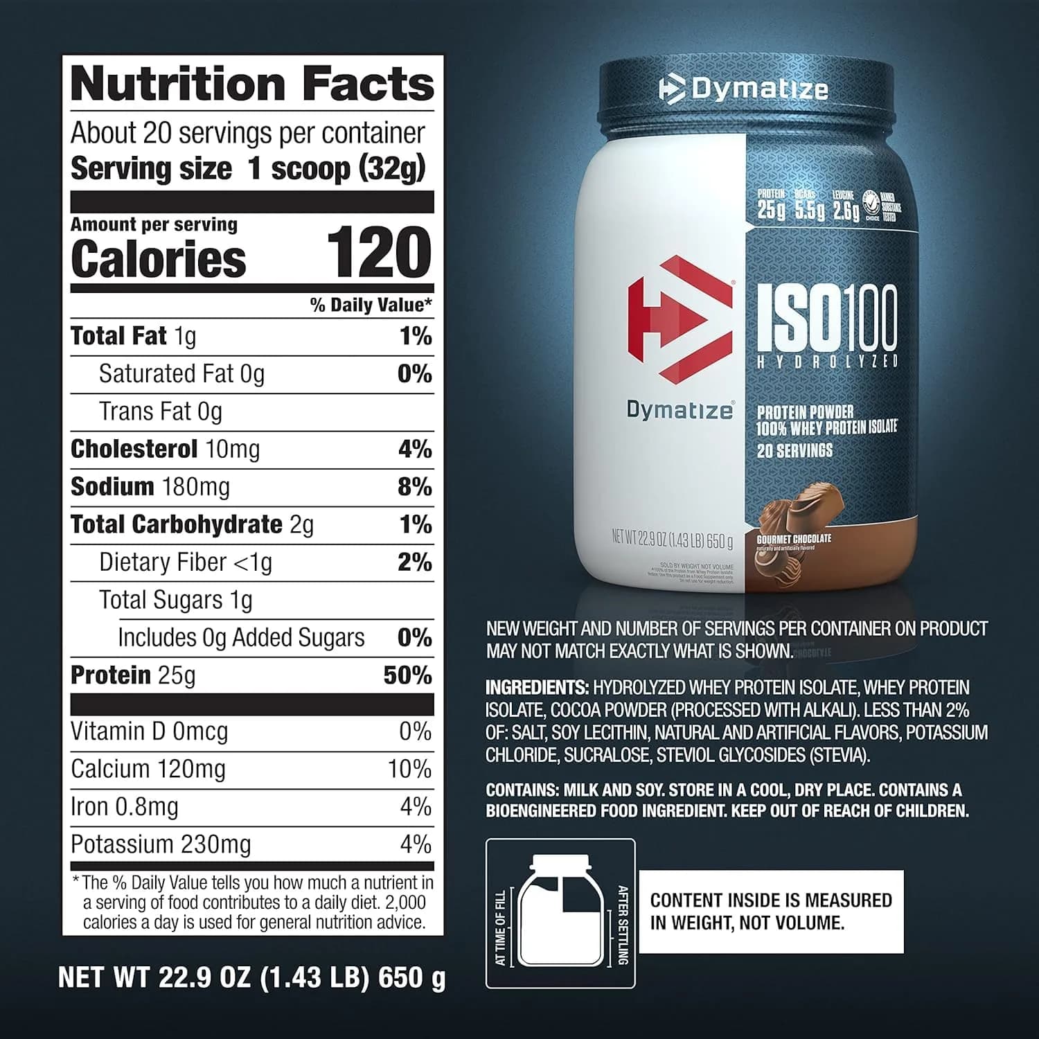 Dymatize ISO100 Dunkin' Mocha Latte Whey Protein Powder - Chocolate, 3lb | 25g Protein, 95mg Caffeine - view 7