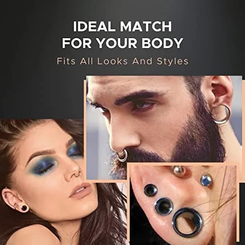 BodyJ4You Ear Gauge Stretching Kit 00G-20mm Big Gauges for Ears | Complete 24-Piece Set for Ear Piercing thumbnail 5