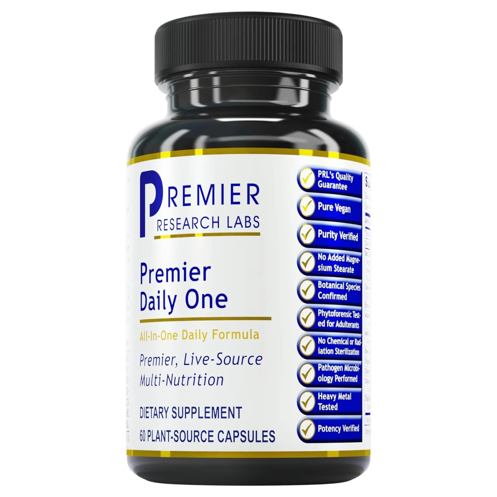 Premier Research Labs Premier Daily One - 60 Vegetarian Capsules | Broad-Spectrum Nutritional Support for Family (70-120 chars)