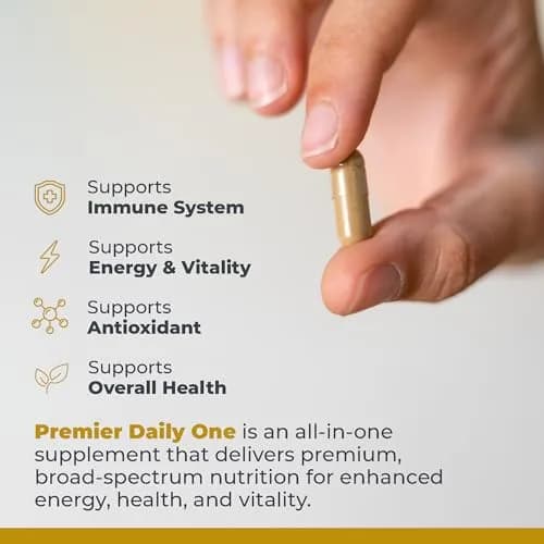Premier Research Labs Premier Daily One - 60 Vegetarian Capsules | Broad-Spectrum Nutritional Support for Family (70-120 chars) thumbnail 4