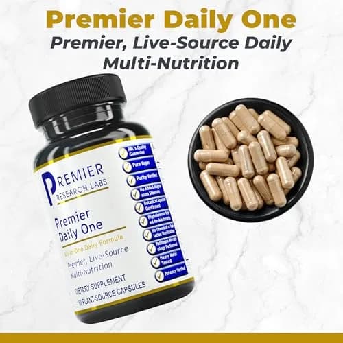 Premier Research Labs Premier Daily One - 60 Vegetarian Capsules | Broad-Spectrum Nutritional Support for Family (70-120 chars) thumbnail 2