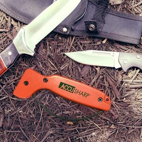 AccuSharp Knife Sharpener Blaze Orange | Sharpens Straight & Serrated Knives in 10 Seconds thumbnail 5