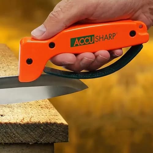 AccuSharp Knife Sharpener Blaze Orange | Sharpens Straight & Serrated Knives in 10 Seconds thumbnail 7