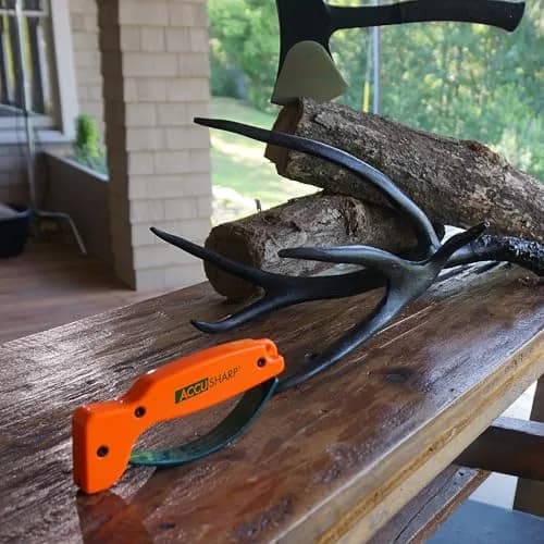 AccuSharp Knife Sharpener Blaze Orange | Sharpens Straight & Serrated Knives in 10 Seconds thumbnail 8